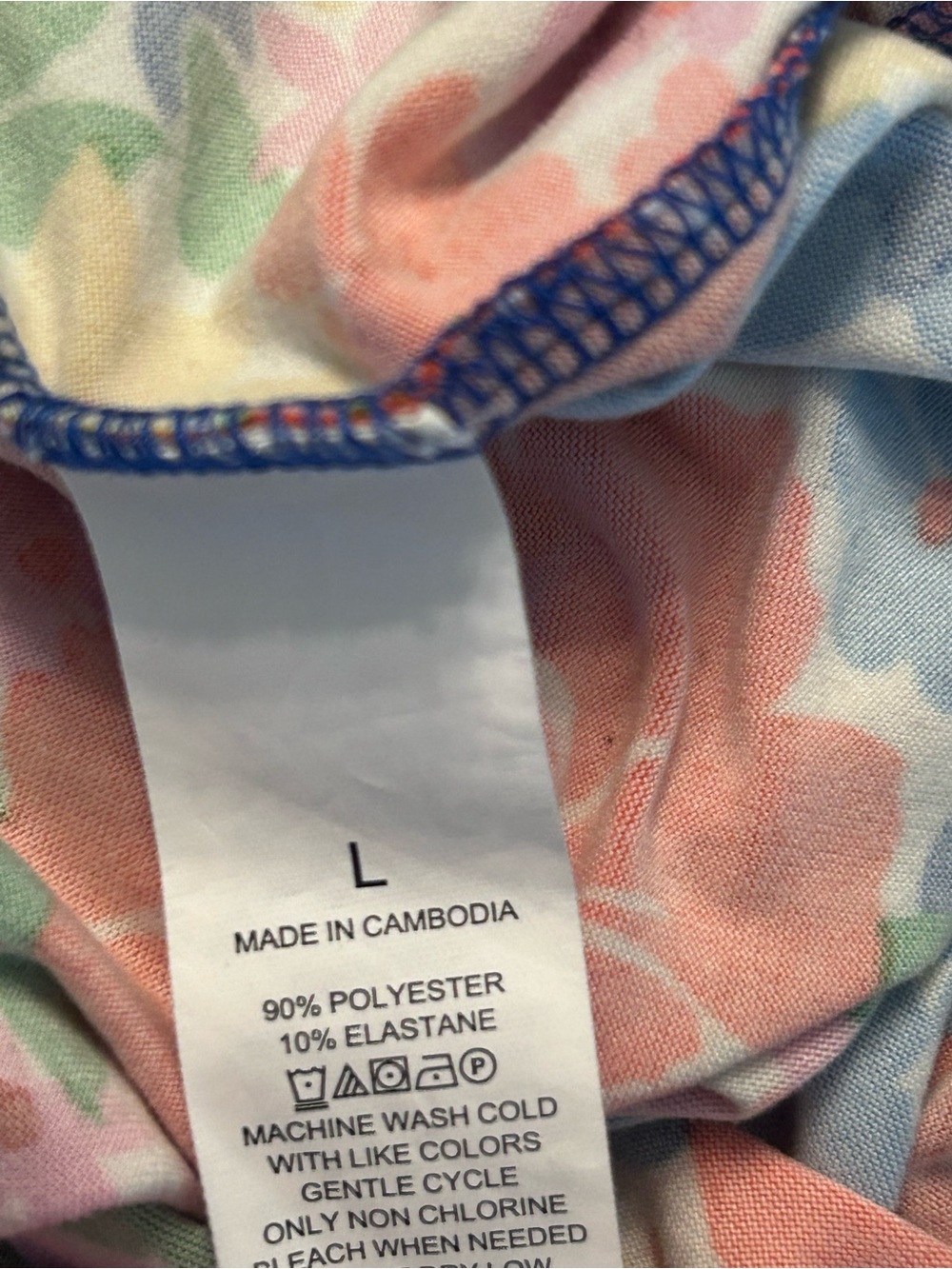 Kate Spade Blooming Florals Short Sleeve Pajamas Shorts Set Two Piece Size Large - Picture 11 of 11